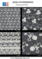 Embroidered Mesh Guipure Lace Polyester and Nylon Net manufacturers in Noida, India